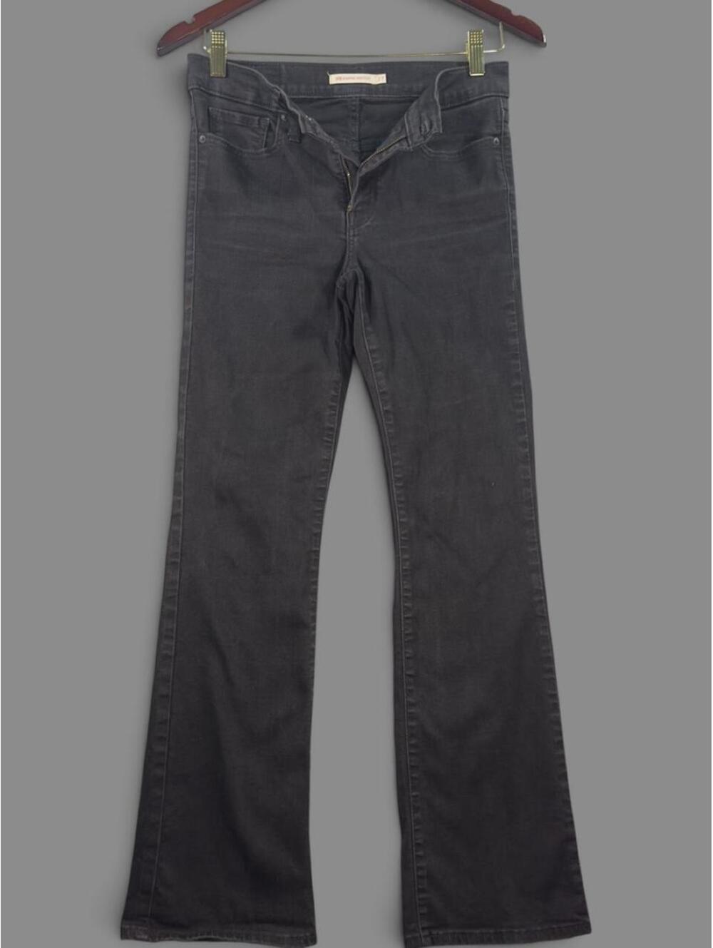 Levi's Women's Black Bootcut Jeans with Classic 5-Pocket Design, Size 27